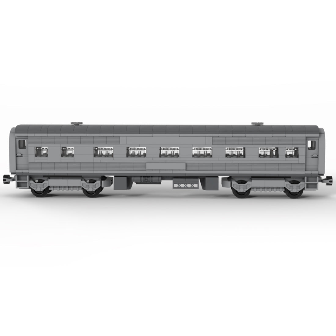 MOC 6wide Santa Fe Passenger Train Carriages - LesDiy - Klemmbausteine