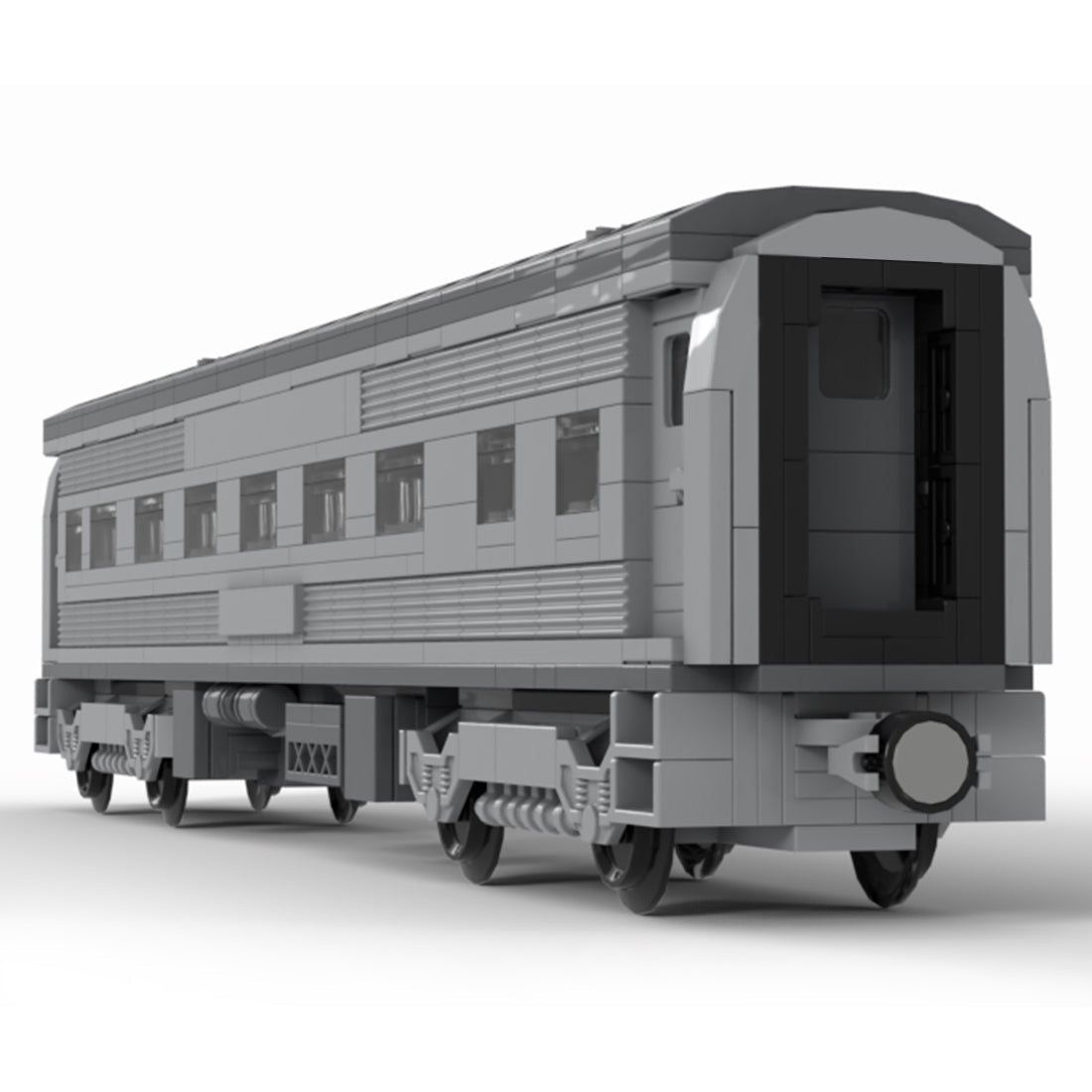MOC 6wide Santa Fe Passenger Train Carriages - LesDiy - Klemmbausteine