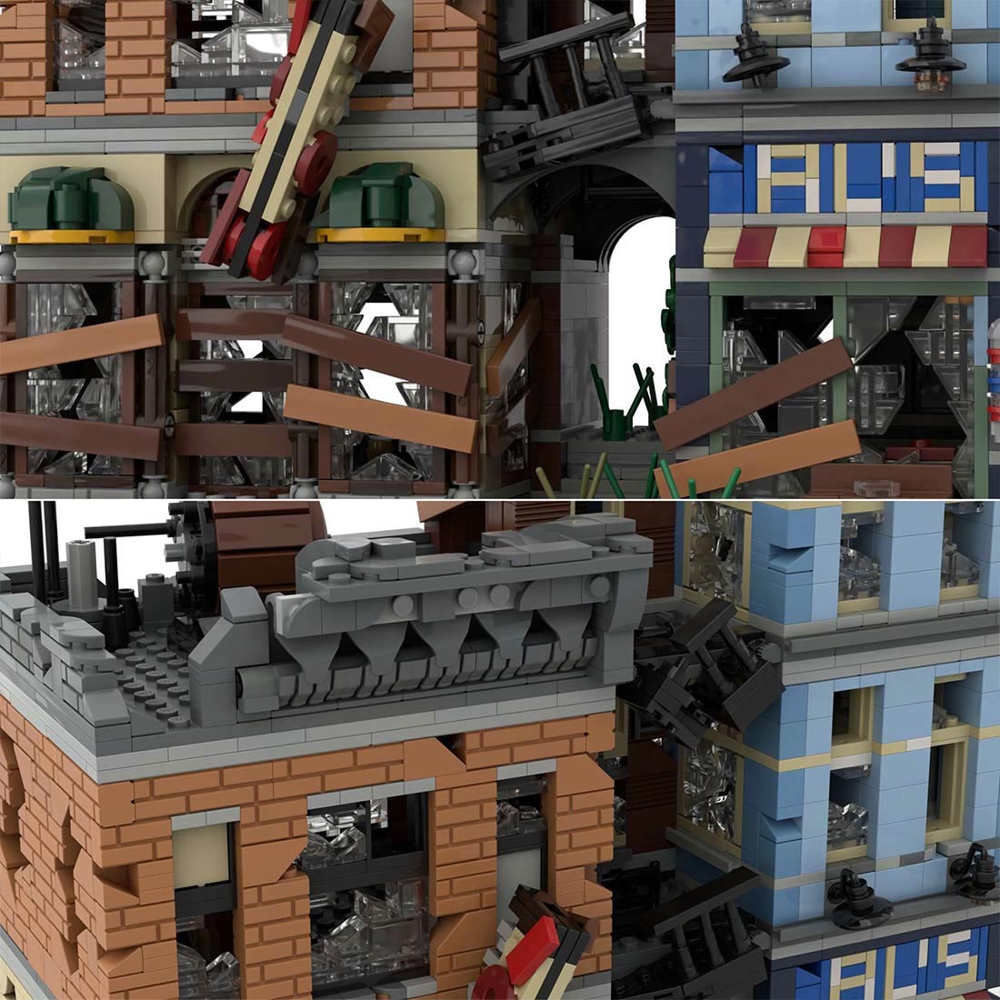 MOC - 73392 Detektivbüro - Apokalypse Version - LesDiy - Klemmbausteine