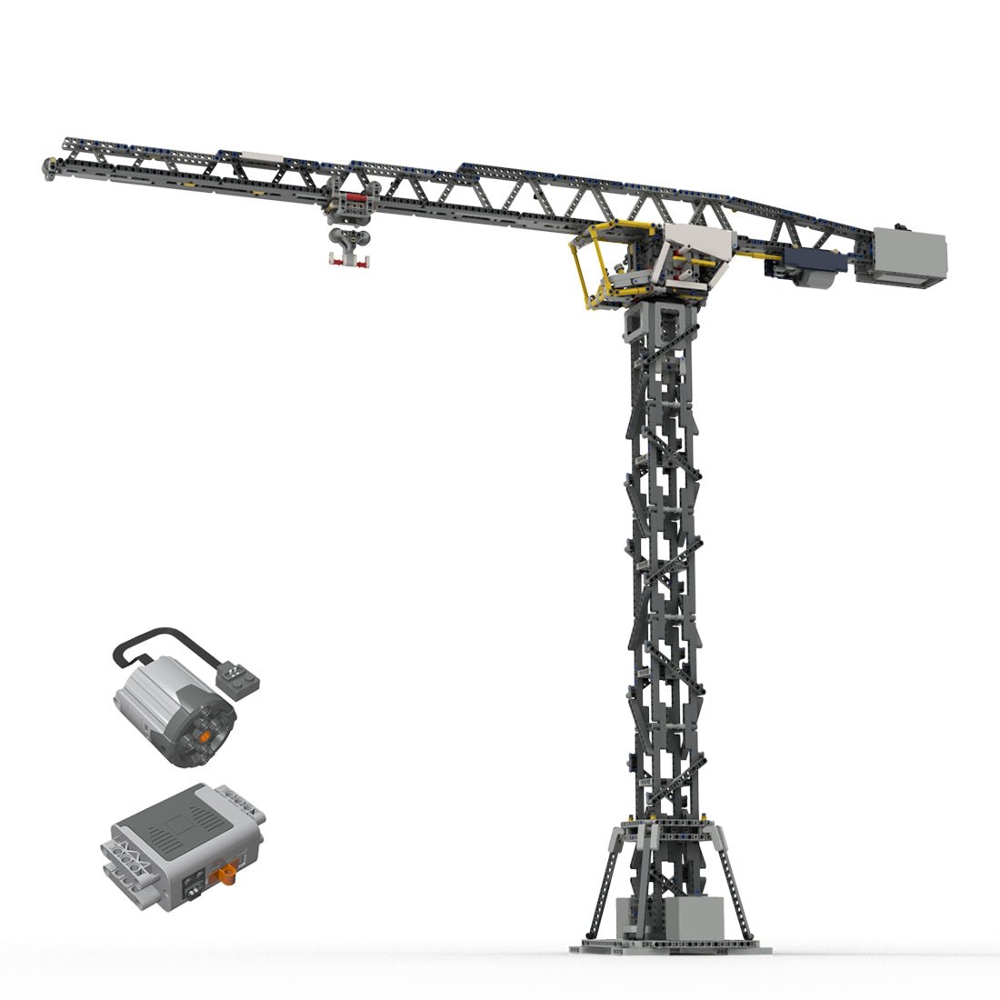MOC - 74206 42055 - E : Tower Crane Klemmbausteine - LesDiy - Klemmbausteine