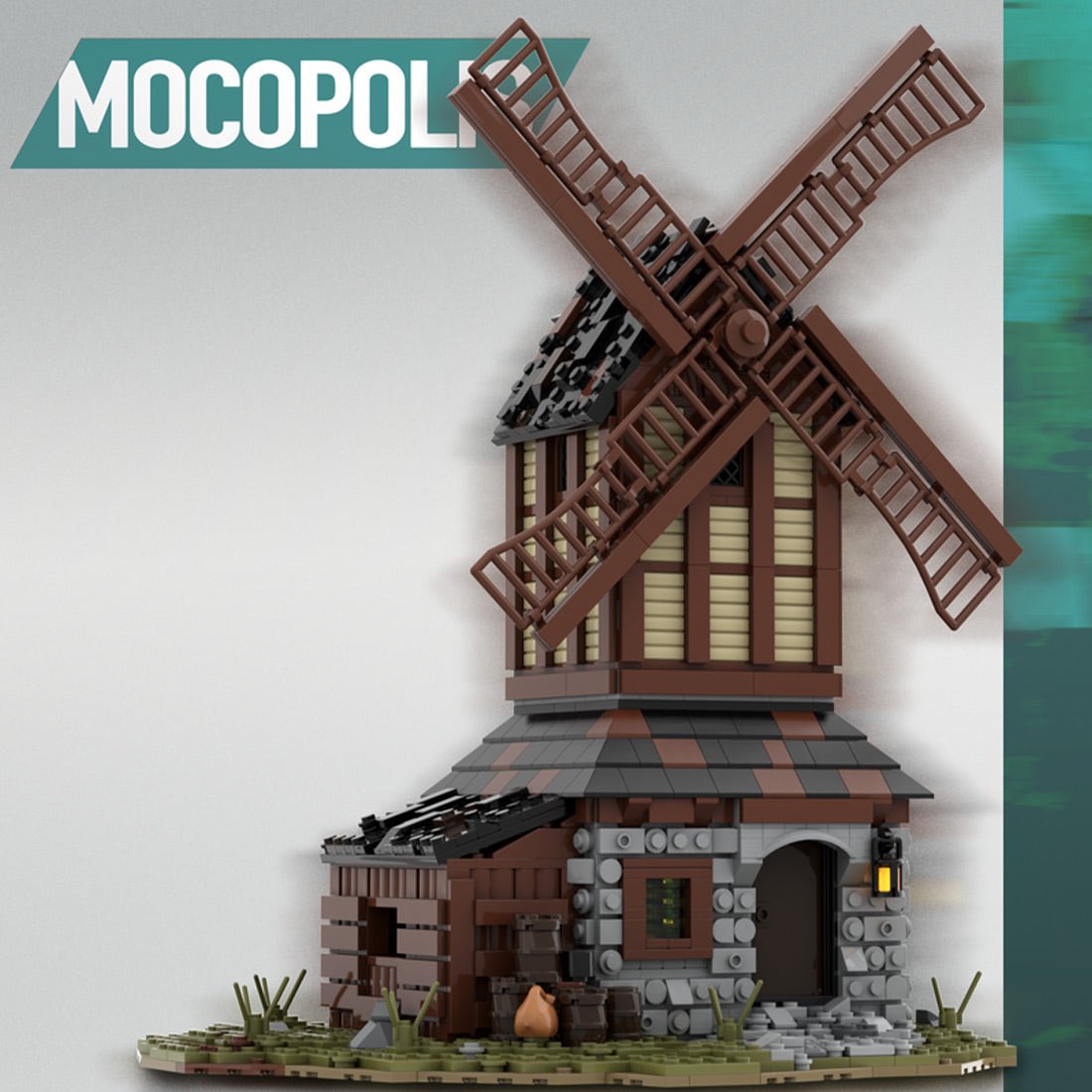 MOC - 76464 MOC Medieval Mill Klemmbausteine - LesDiy - Klemmbausteine