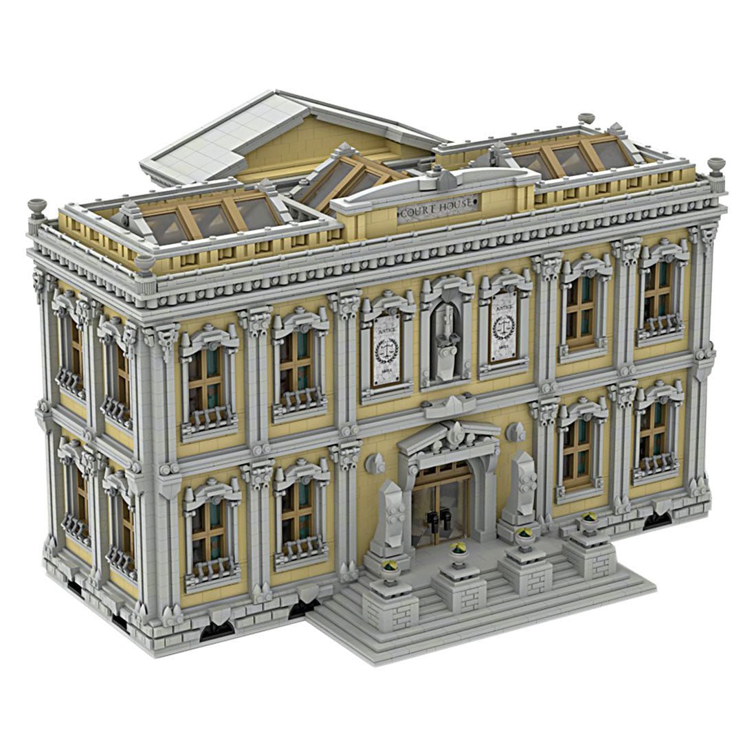 MOC - 77106 Das Gerichtsgebäude (Keine Aufkleber Enthalten) Klemmbausteine - LesDiy - Klemmbausteine