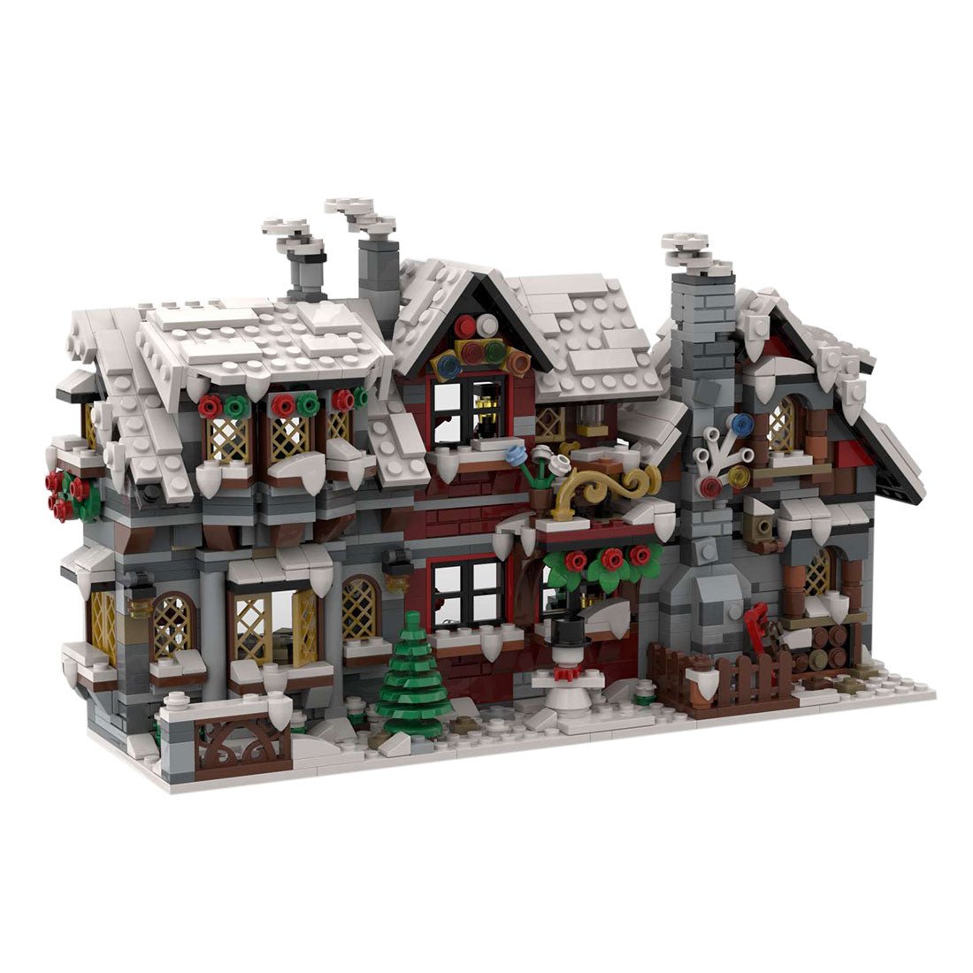 MOC - 79497 DREI kleine Winterhäuser (Die Rückseite) - LesDiy - Klemmbausteine