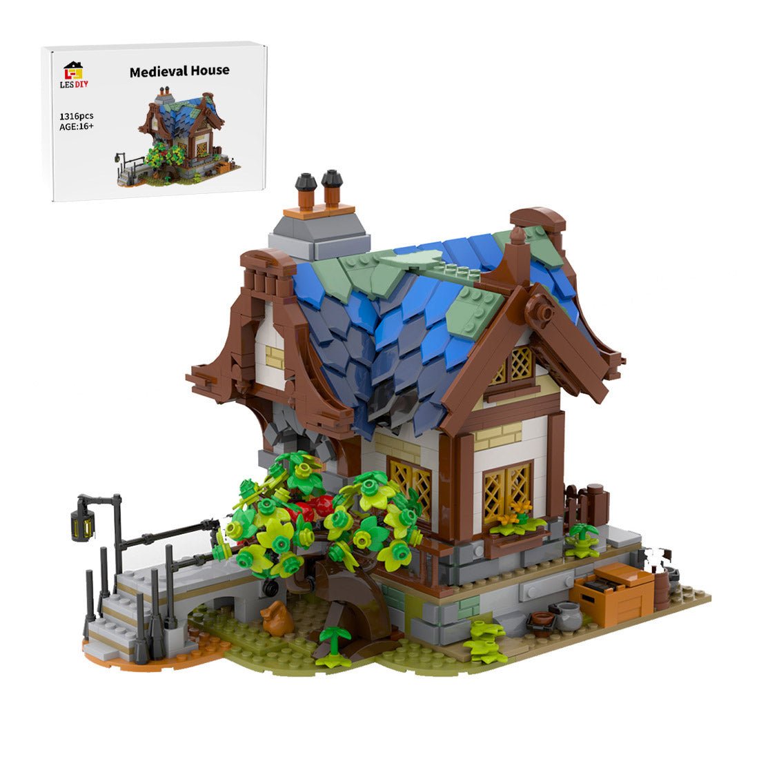 MOC - 79655 Mittelalterliches Haus - LesDiy - Klemmbausteine