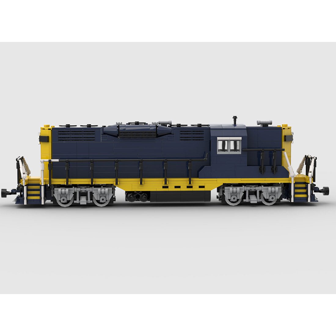 MOC - 79701 Santa Fe GP9 Klemmbausteine - LesDiy - Klemmbausteine