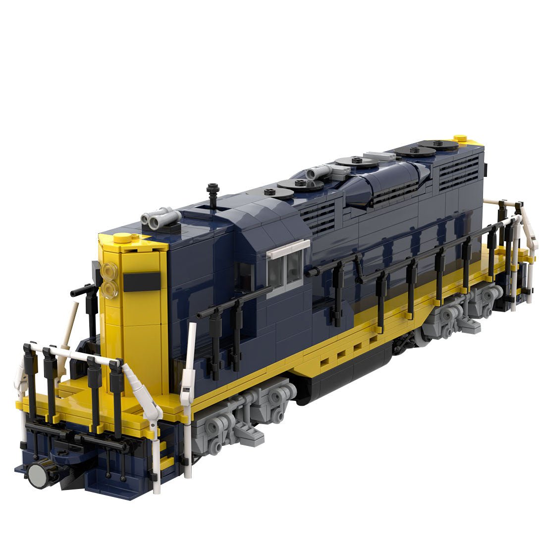 MOC - 79701 Santa Fe GP9 Klemmbausteine - LesDiy - Klemmbausteine