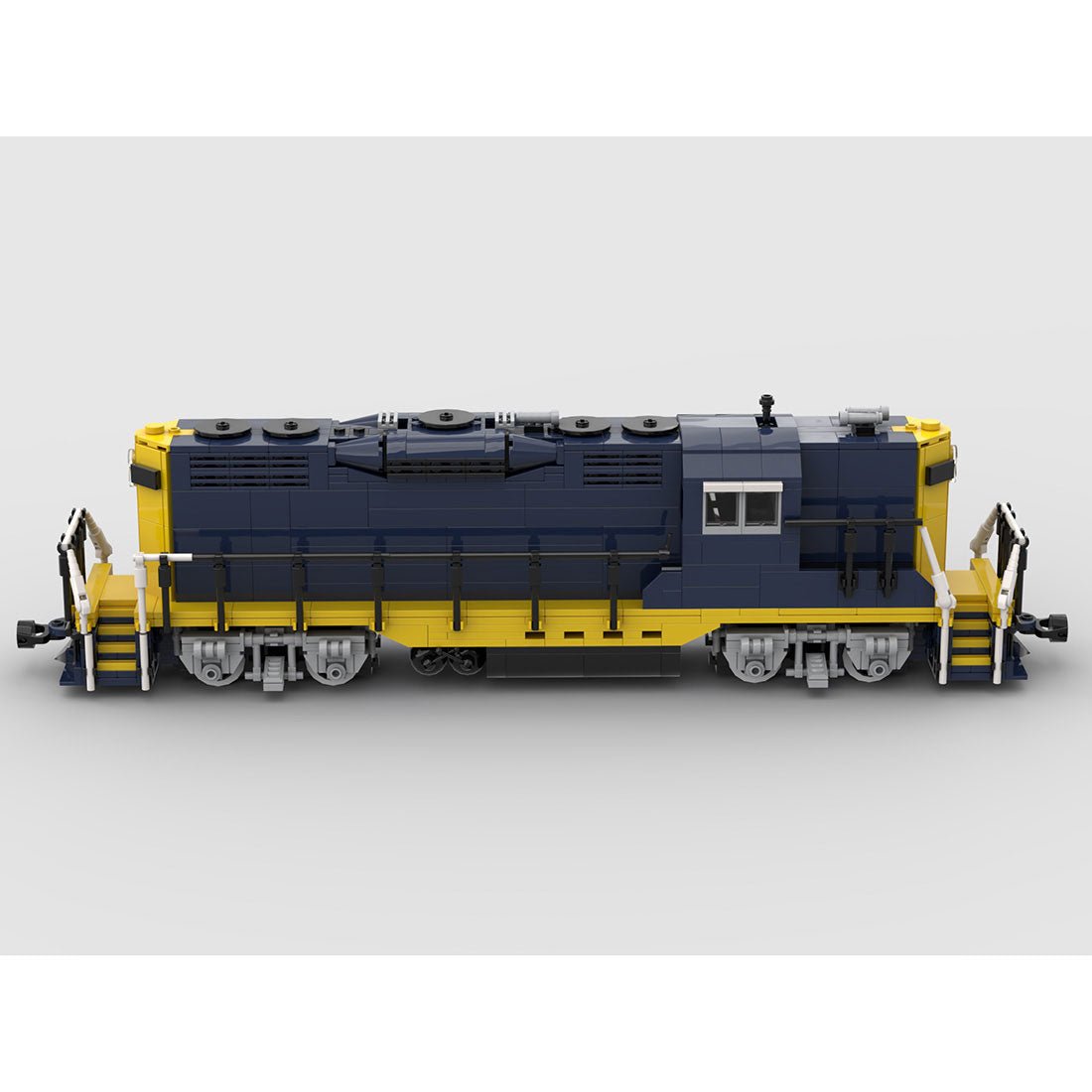 MOC - 79701 Santa Fe GP9 Klemmbausteine - LesDiy - Klemmbausteine