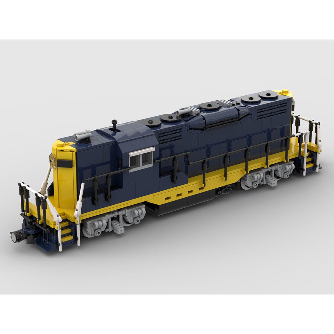 MOC - 79701 Santa Fe GP9 Klemmbausteine - LesDiy - Klemmbausteine