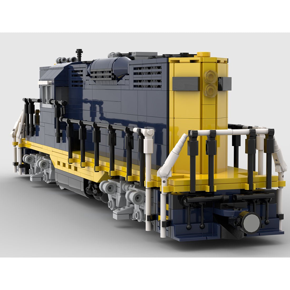 MOC - 79701 Santa Fe GP9 Klemmbausteine - LesDiy - Klemmbausteine