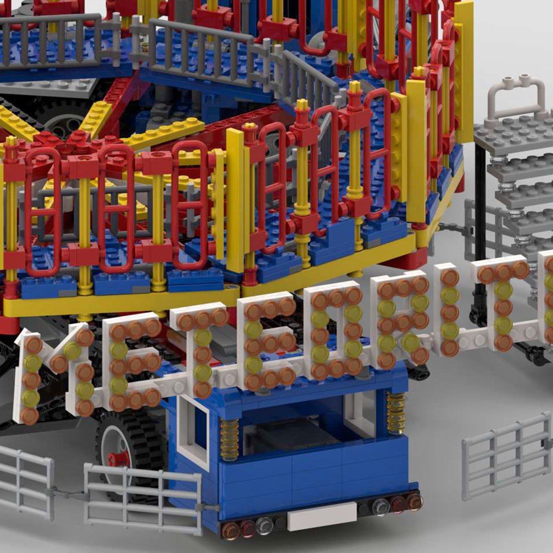 MOC - 80218 Freizeitpark Round - Up Klemmbausteine - LesDiy - Klemmbausteine