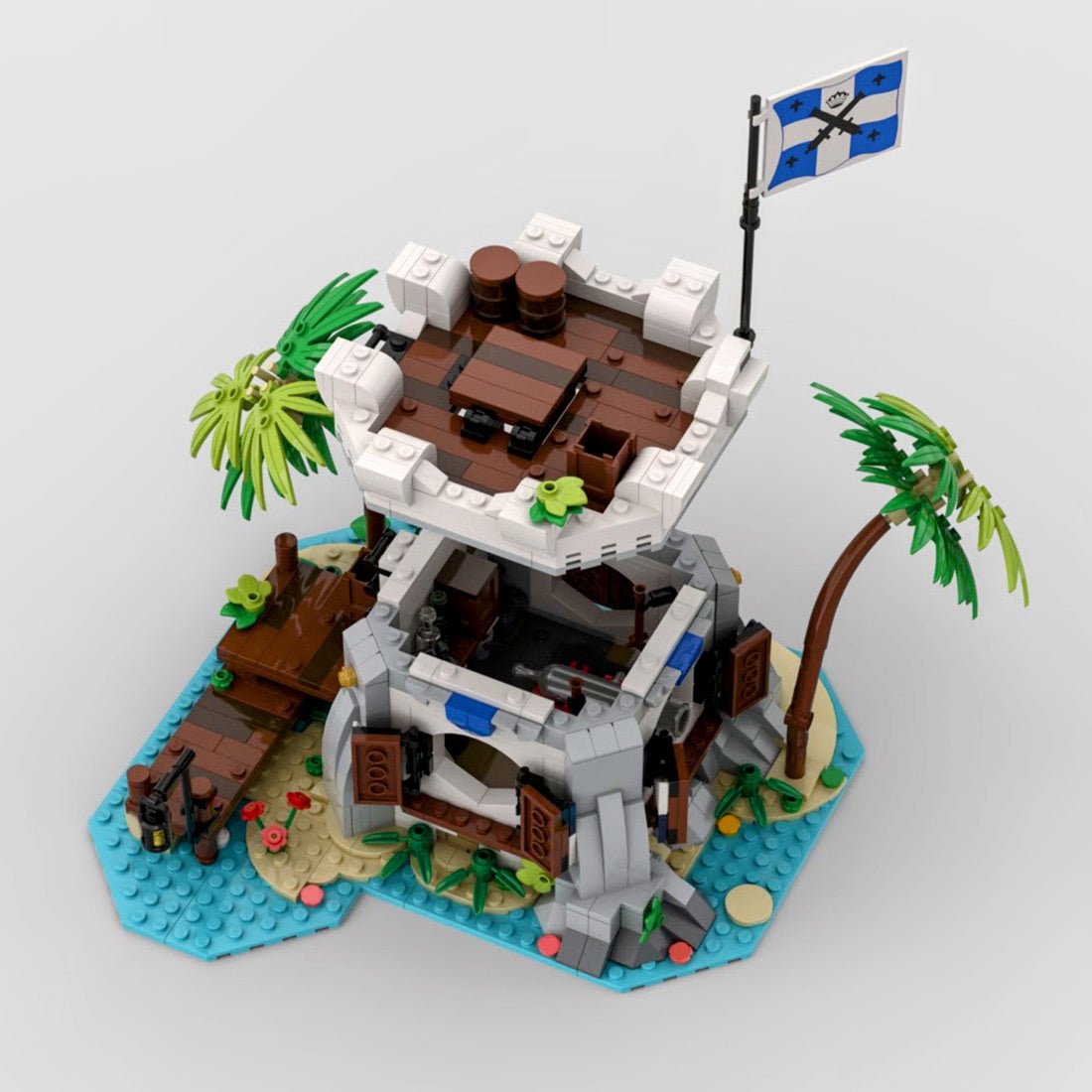 MOC - 80308 Kaiserliche Kanonenbucht Klemmbausteine - LesDiy - Klemmbausteine