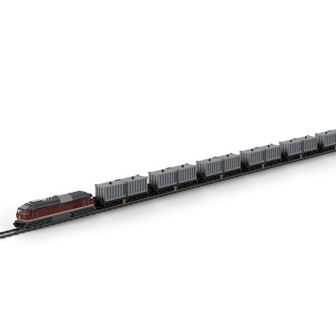 MOC - 81731 MOCPACK > BR132 + Containerwagen Klemmbausteine - LesDiy - Klemmbausteine