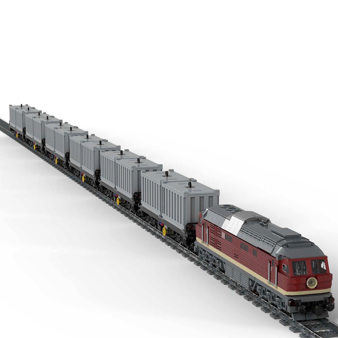 MOC - 81731 MOCPACK > BR132 + Containerwagen Klemmbausteine - LesDiy - Klemmbausteine