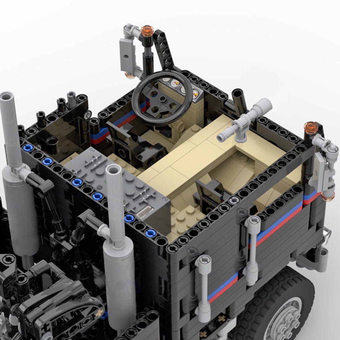 MOC - 84847 Freightliner FLA 9664 Terminator 2 Klemmbausteine - LesDiy - Klemmbausteine