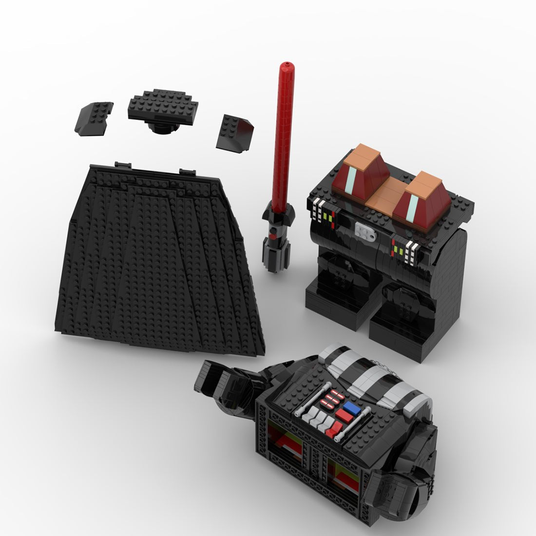 MOC - 88104 Darth Vader Klemmbausteine - LesDiy - Klemmbausteine
