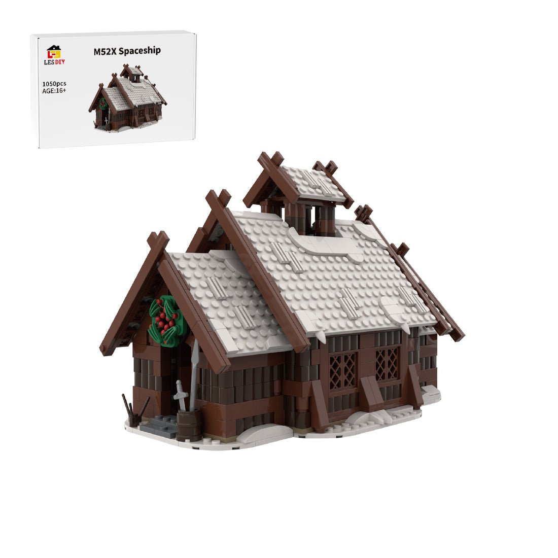 MOC - 96080 Winter Viking Mead Hall Klemmbausteine - LesDiy - Klemmbausteine