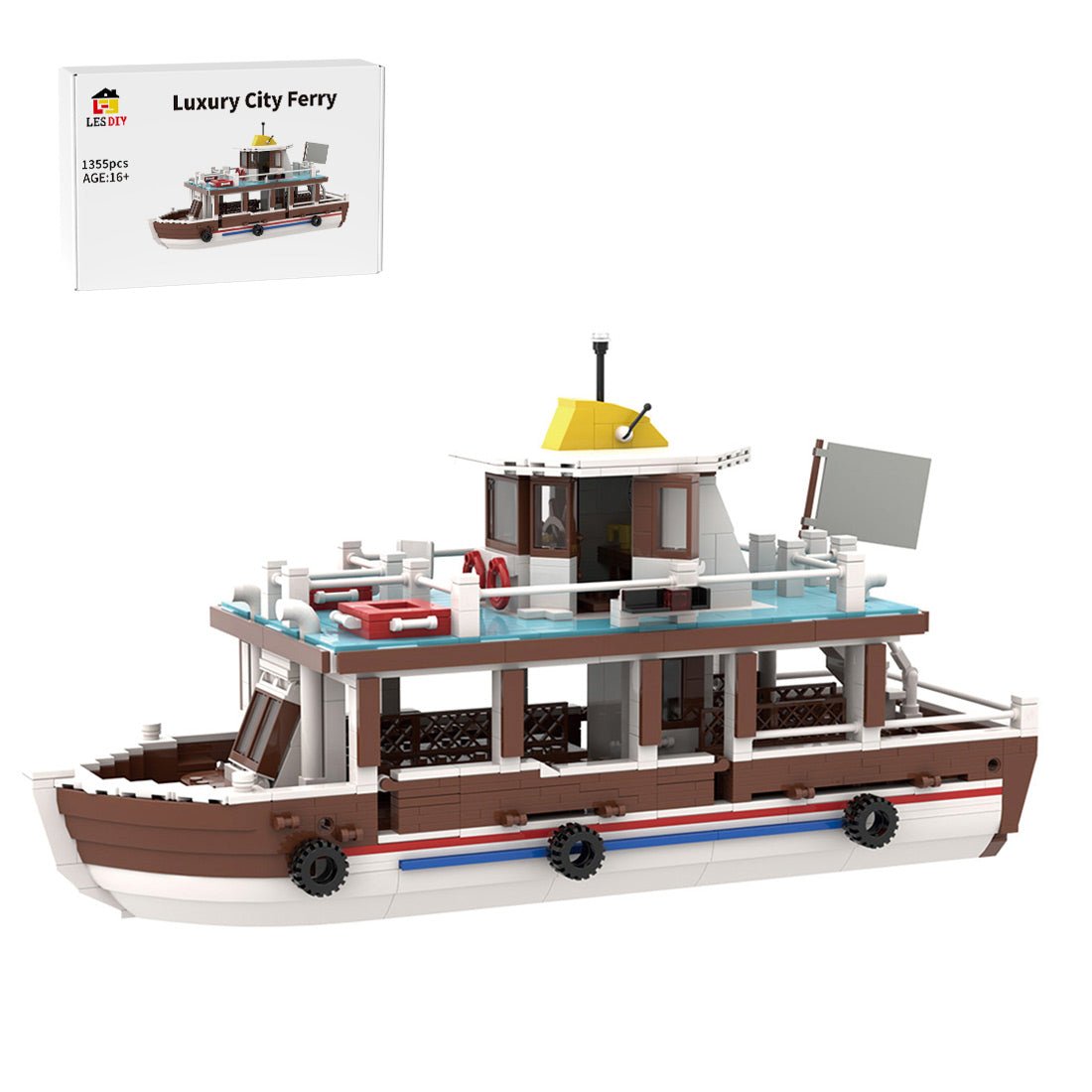 MOC - 97902 FERRY BOAT Klemmbausteine - LesDiy - Klemmbausteine