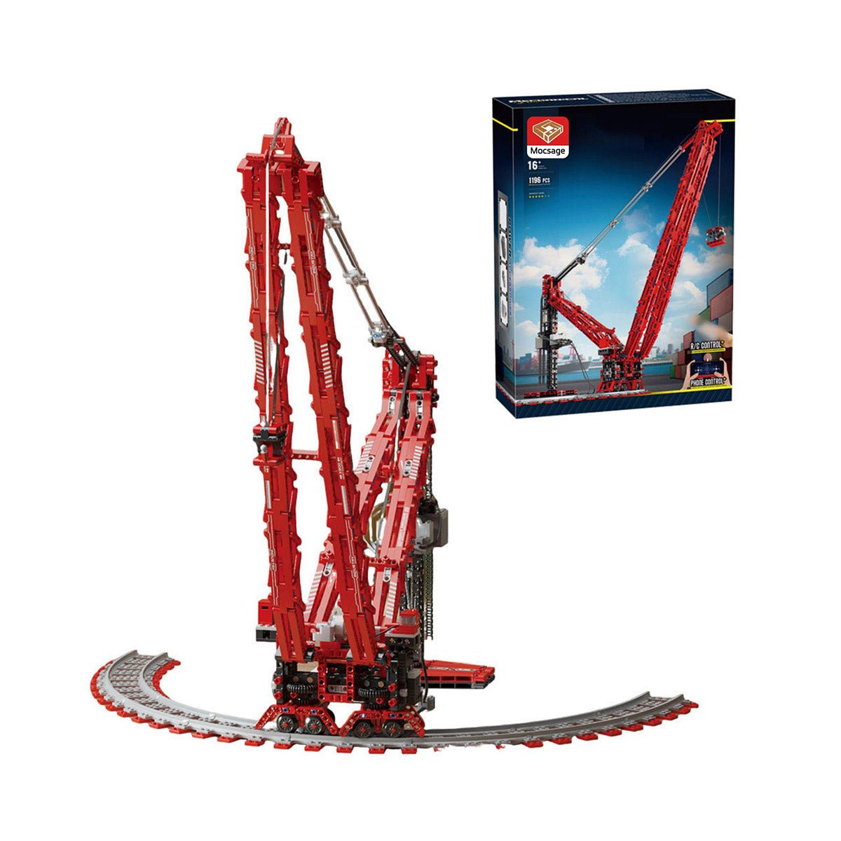 Mocsage Circular Track Crane Klemmbausteine - LesDiy - Klemmbausteine