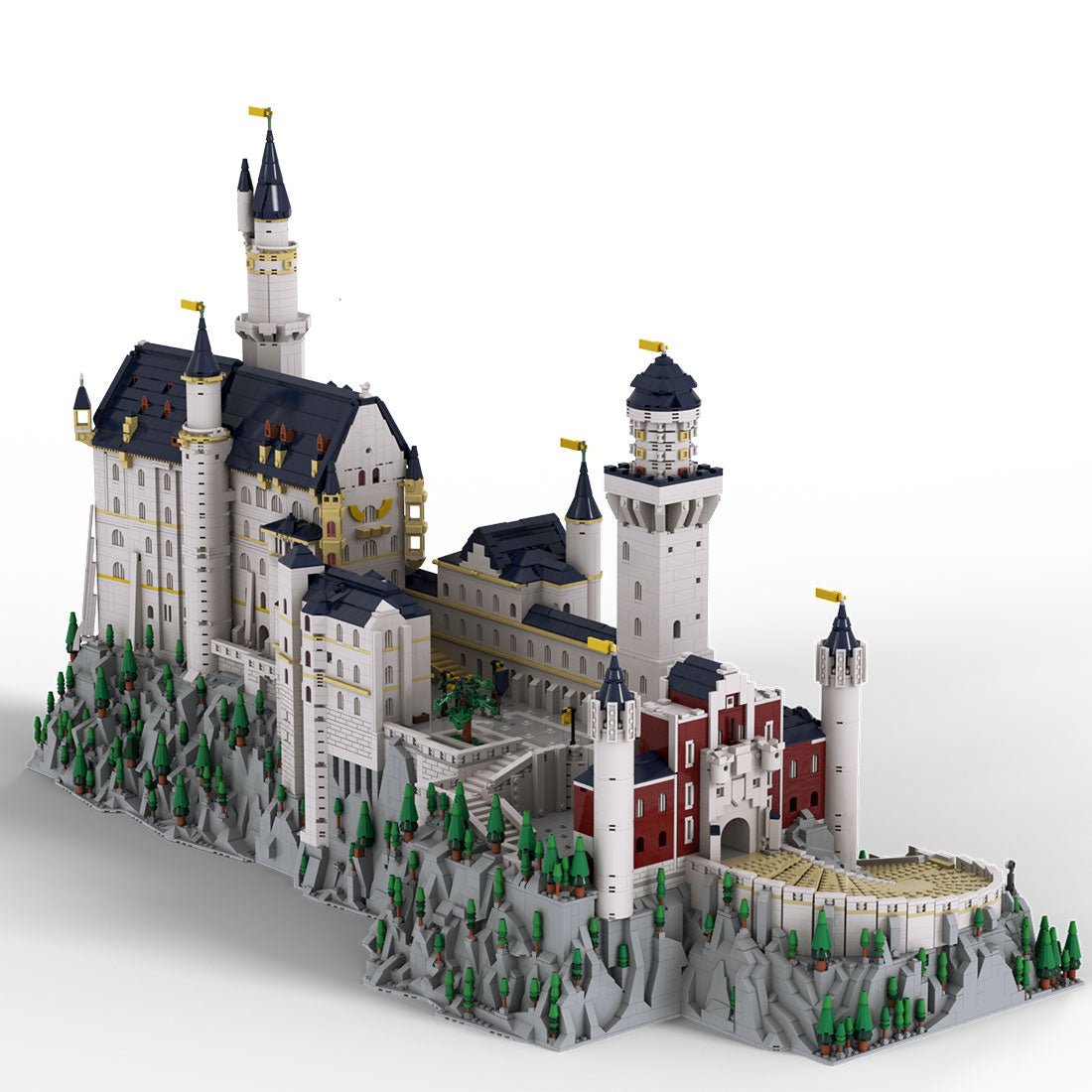 Mocsage Deutsches Schloss Neuschwanstein im Maßstab 1:350 Klemmbausteine - LesDiy - Klemmbausteine