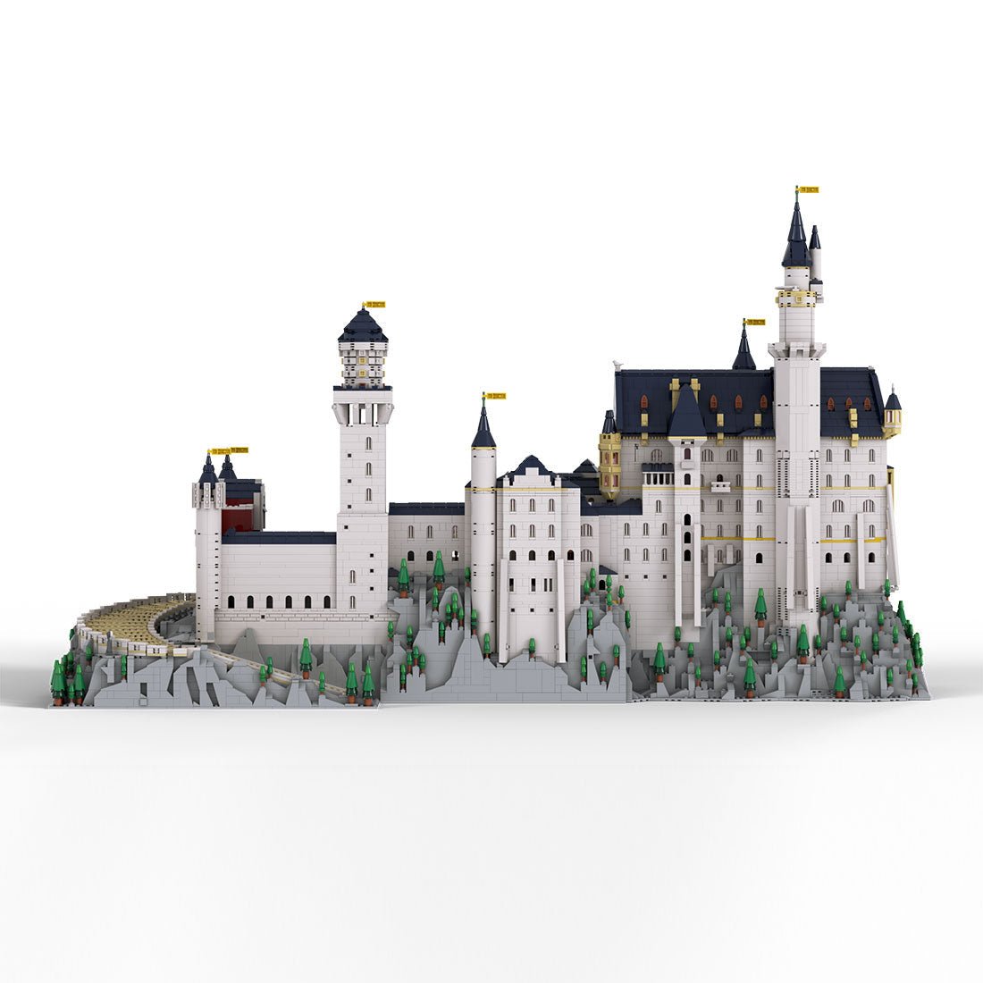 Mocsage Deutsches Schloss Neuschwanstein im Maßstab 1:350 Klemmbausteine - LesDiy - Klemmbausteine
