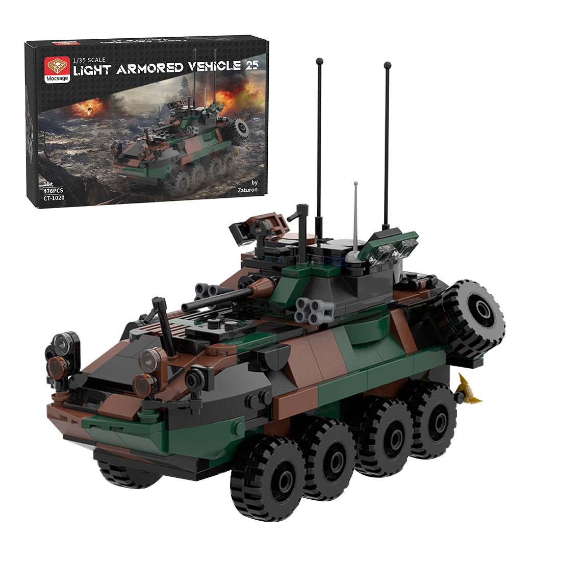 Mocsage MOC - 126469 DIY Assembly LAV - 25 Infantry Fighting Vehicle Klemmbausteine - LesDiyproduct_type##