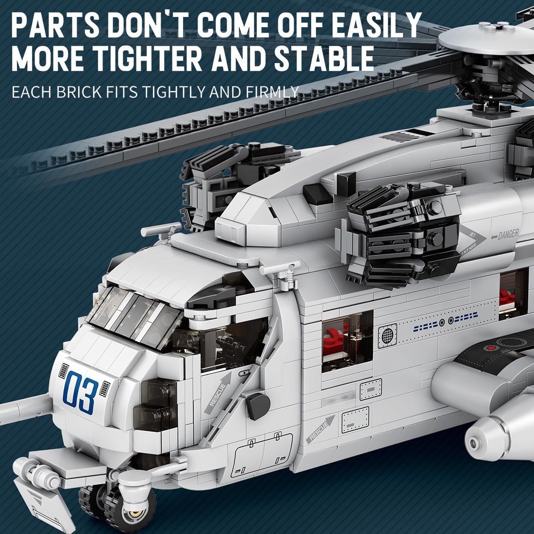 Mocsage MOC - 127265 CH - 53E Super Stallion 1/35 Klemmbausteine - LesDiy - Klemmbausteine