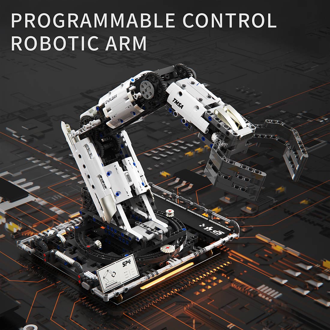 Programmierbarer mehrachsiger Roboterarm Klemmbausteine - LesDiy - Klemmbausteine