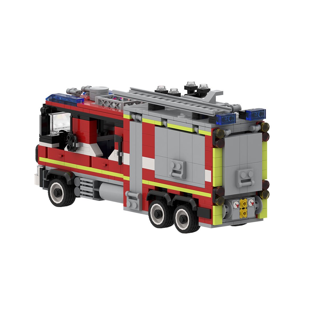 Realistic Emergency Fire Truck Klemmbausteine - LesDiy - Klemmbausteine