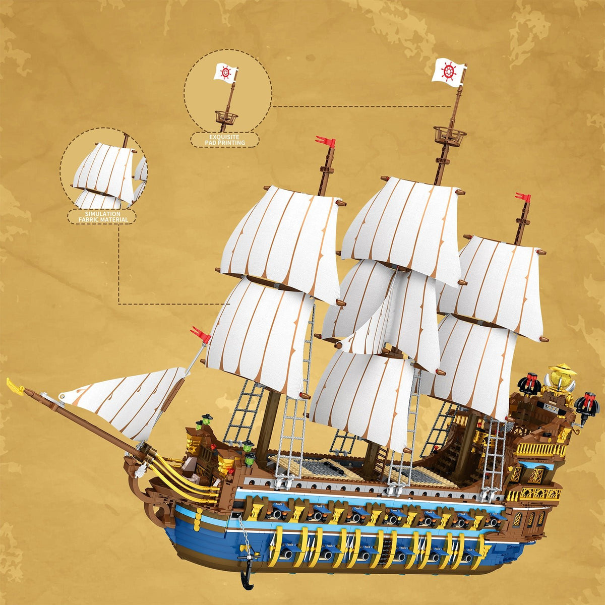 Royal Fleet Corsair Klemmbausteine - LesDiy - Klemmbausteine