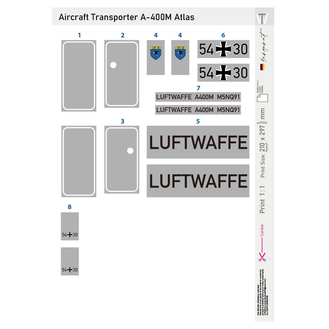 Transportflugzeug A400M Atlas Klemmbausteine (Statische Version) - LesDiy - Klemmbausteine