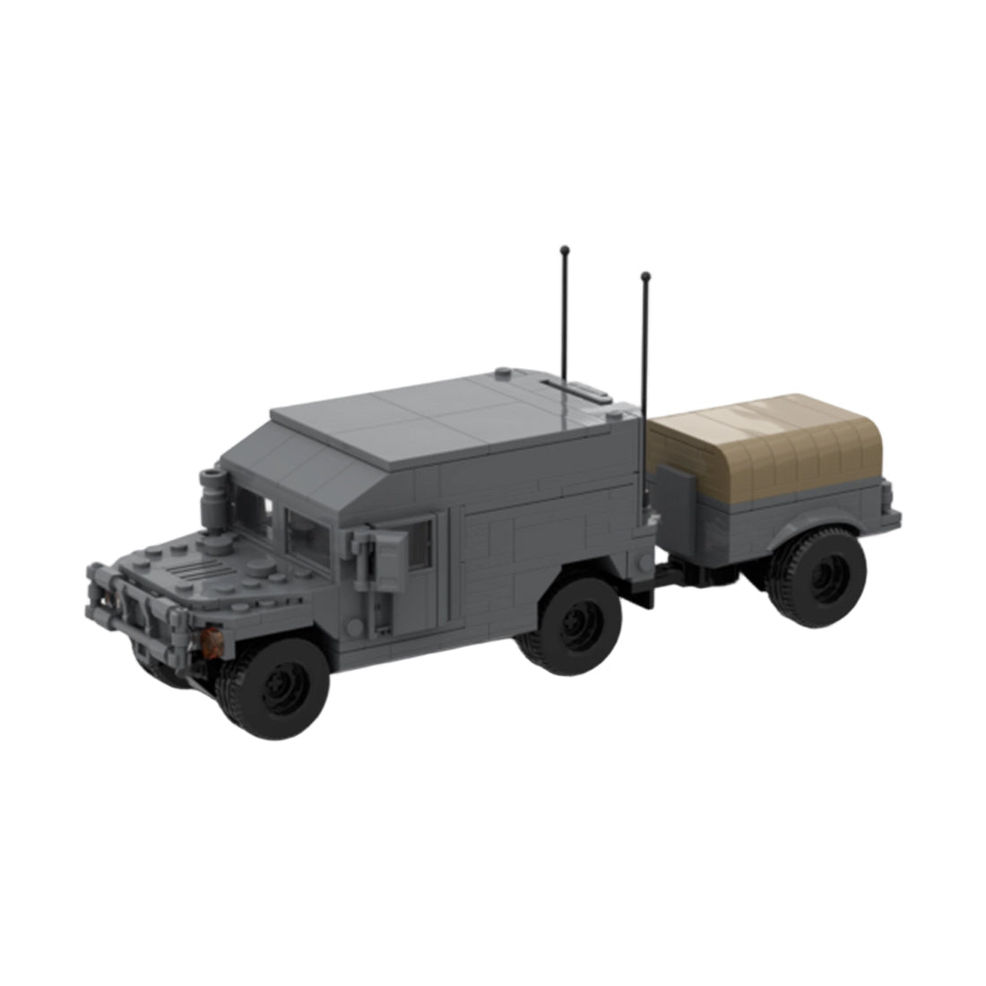 Urbaner HUMVEE 11 Militärfahrzeug Klemmbausteine-LesDiy-Klemmbausteine