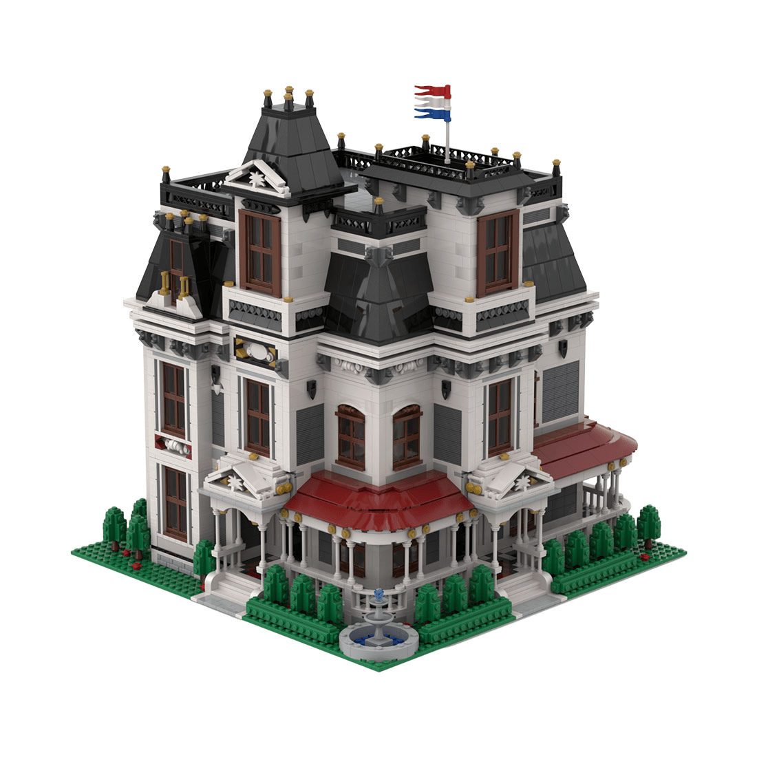 Victorian Garden Mansion Bolivian Style Architectural Klemmbausteine - LesDiy - Klemmbausteine