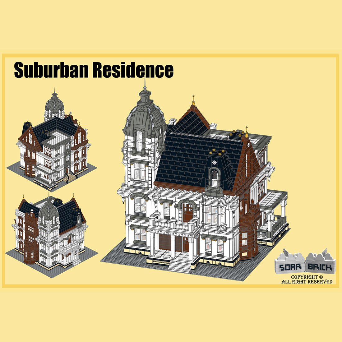 Victorian Suburban Residence Klemmbausteine - LesDiy - Klemmbausteine