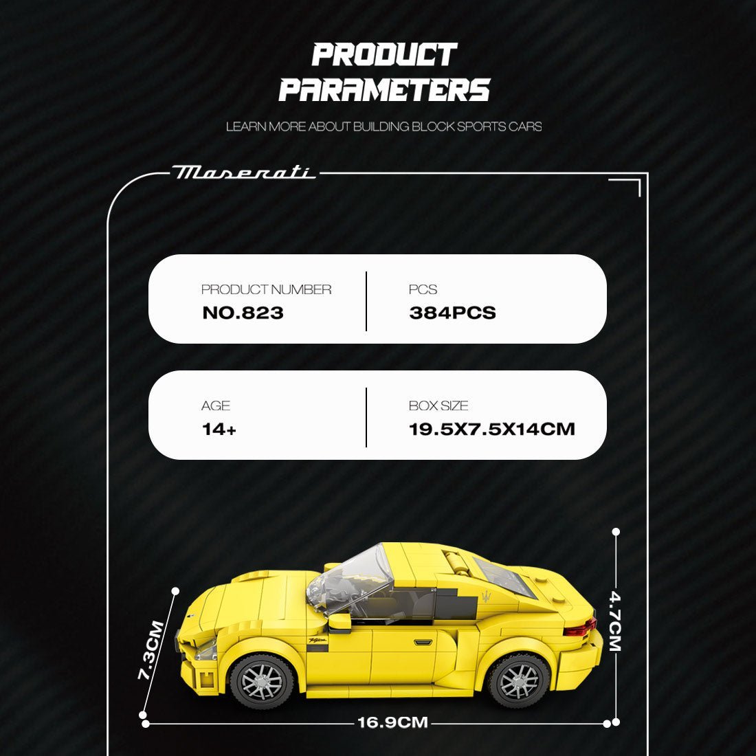 1/24 Scale 8 Studio Supercar Klemmbausteine - LesDiy - Klemmbausteine
