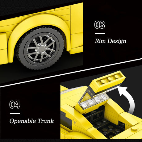 1/24 Scale 8 Studio Supercar Klemmbausteine - LesDiy - Klemmbausteine