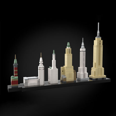 1/2500 Scale Street Scene World Skyscrapers Klemmbausteine - LesDiy - Klemmbausteine
