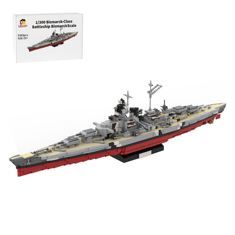1/300 Bismarck - Class Battleship Klemmbausteine - LesDiy - Klemmbausteine