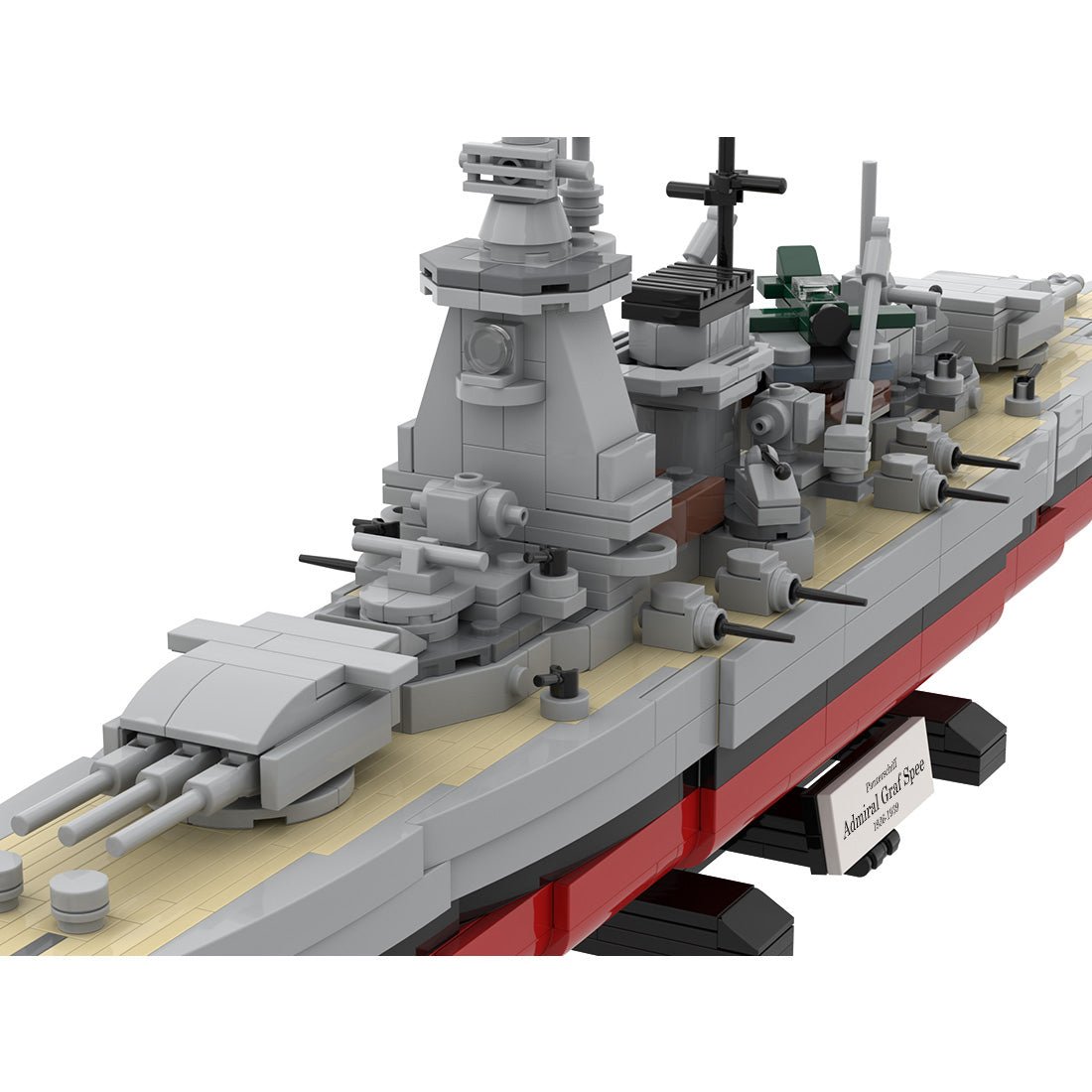 1/300 Scale German 3 in 1 Military Armored Warship Klemmbausteine - LesDiy - Klemmbausteine