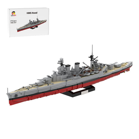 1/300 Scale HMS Hood Battlecruiser Klemmbausteine-LesDiy-Klemmbausteine