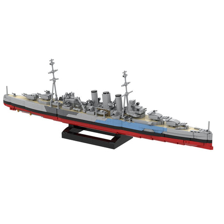 1/300 Scale HMS Norfolk Heavy Cruiser Klemmbausteine-LesDiy-Klemmbausteine