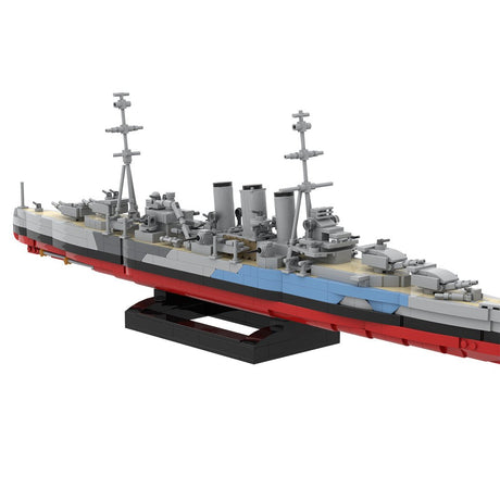 1/300 Scale HMS Norfolk Heavy Cruiser Klemmbausteine-LesDiy-Klemmbausteine