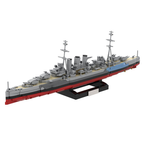 1/300 Scale HMS Norfolk Heavy Cruiser Klemmbausteine-LesDiy-Klemmbausteine