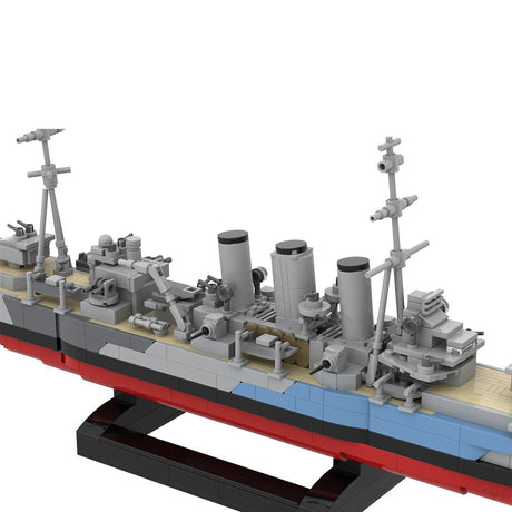 1/300 Scale HMS Norfolk Heavy Cruiser Klemmbausteine-LesDiy-Klemmbausteine