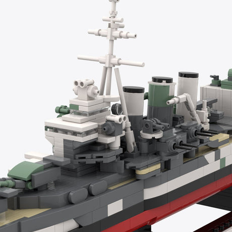 1/300 Scale HMS Suffolk Heavy Cruiser Klemmbausteine-LesDiy-Klemmbausteine