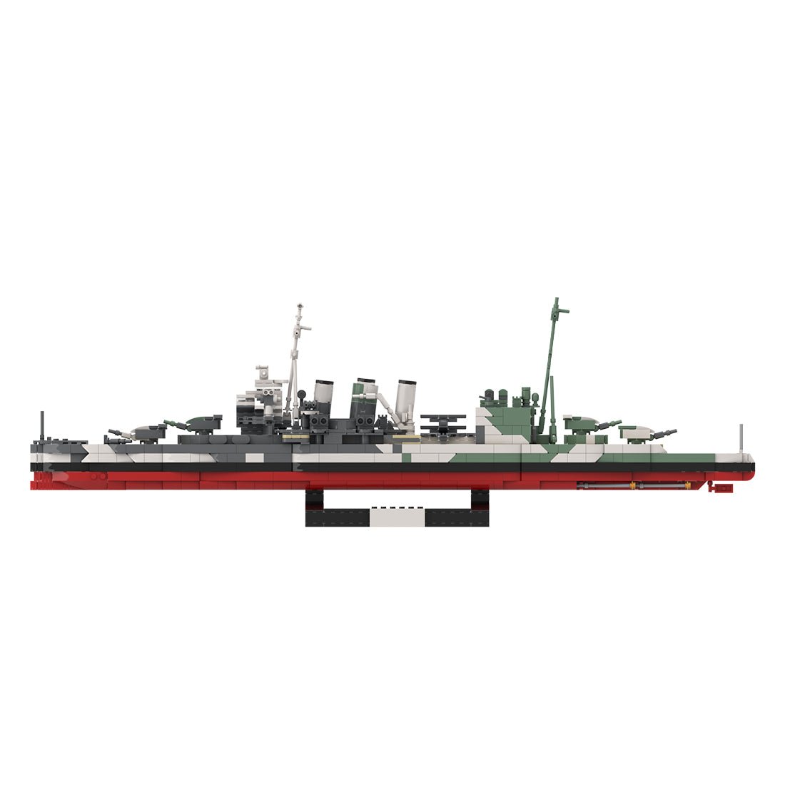 1/300 Scale HMS Suffolk Heavy Cruiser Klemmbausteine-LesDiy-Klemmbausteine