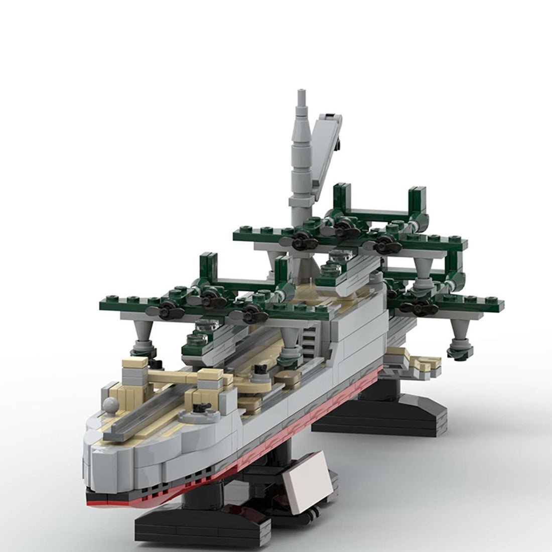 1/300 Scale Seaplane Carrier Klemmbausteine - LesDiy - Klemmbausteine