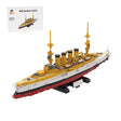 1/300 Scale SMS Scharnhorst Armored Cruiser Klemmbausteine-LesDiy-Klemmbausteine