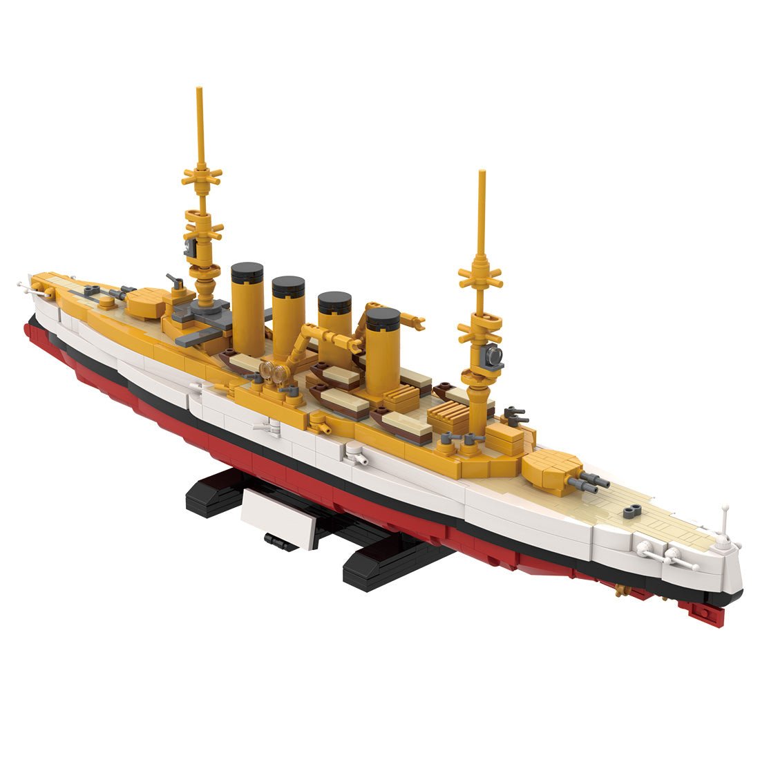 1/300 Scale SMS Scharnhorst Armored Cruiser Klemmbausteine-LesDiy-Klemmbausteine