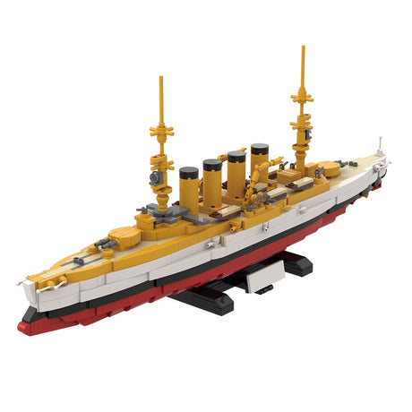 1/300 Scale SMS Scharnhorst Armored Cruiser Klemmbausteine-LesDiy-Klemmbausteine