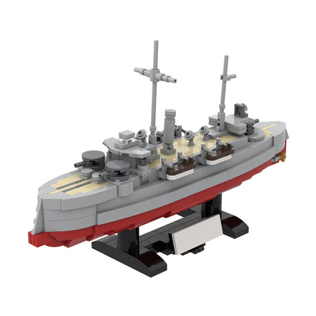 1/300 Scale SMS Siegfried Coastal Defense Battleship Klemmbausteine-LesDiy-Klemmbausteine